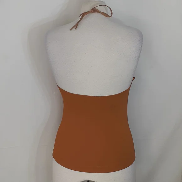 Donna Karan mustard orange blouse size small - Picture 5 of 7